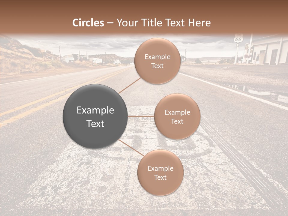 Road Shield American PowerPoint Template