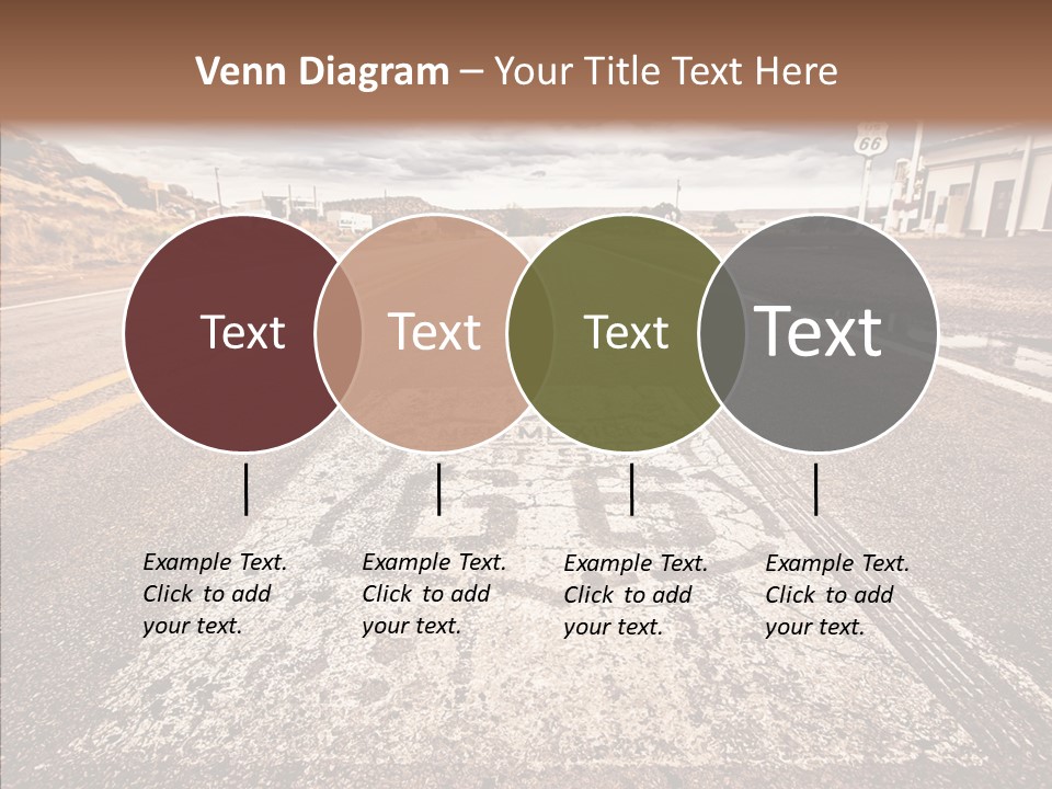 Road Shield American PowerPoint Template