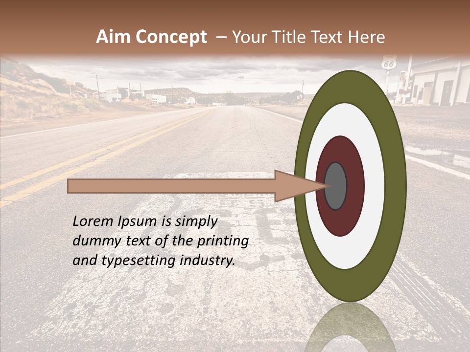 Road Shield American PowerPoint Template