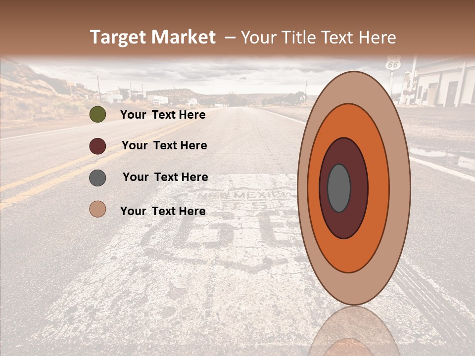 Road Shield American PowerPoint Template