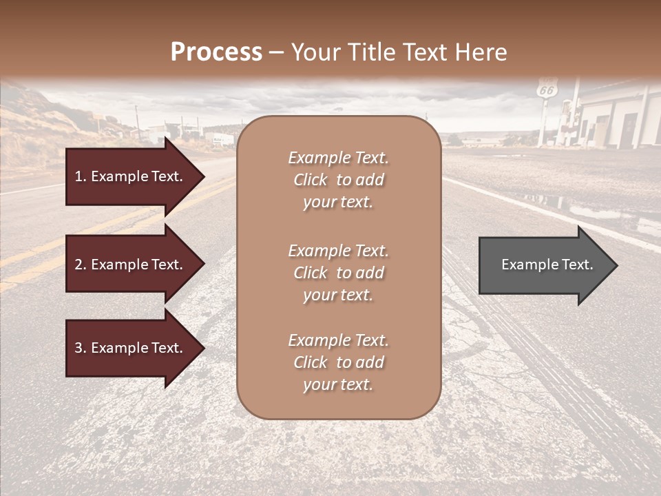 Road Shield American PowerPoint Template