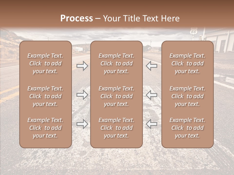 Road Shield American PowerPoint Template
