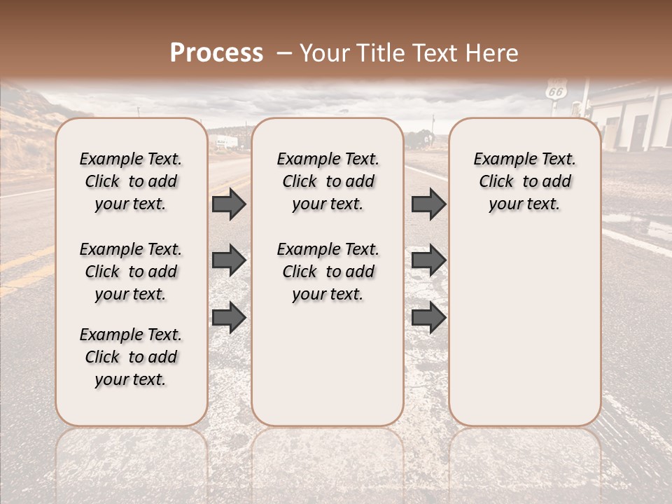 Road Shield American PowerPoint Template