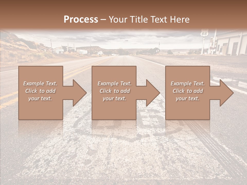 Road Shield American PowerPoint Template