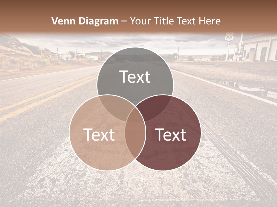 Road Shield American PowerPoint Template