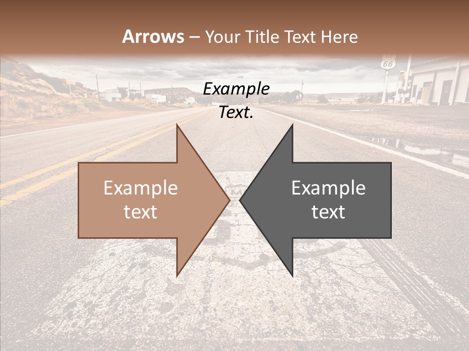 Road Shield American PowerPoint Template