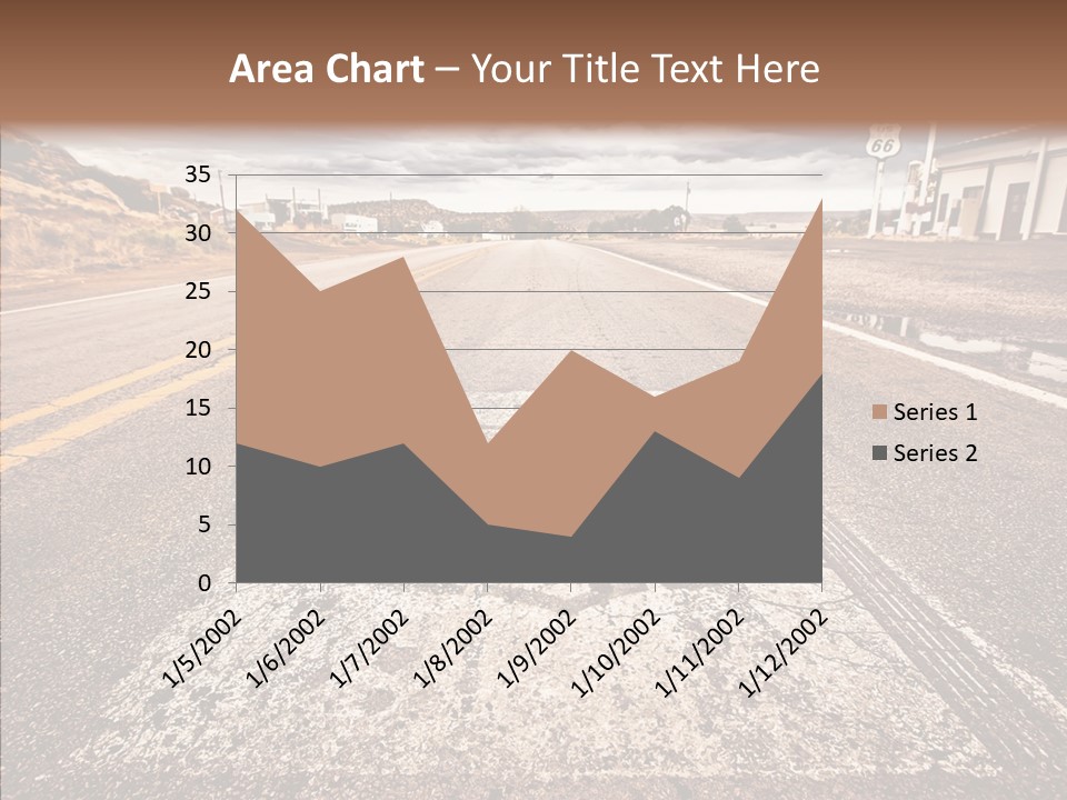 Road Shield American PowerPoint Template