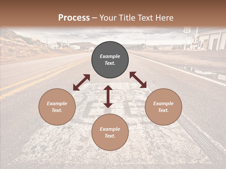 Road Shield American PowerPoint Template