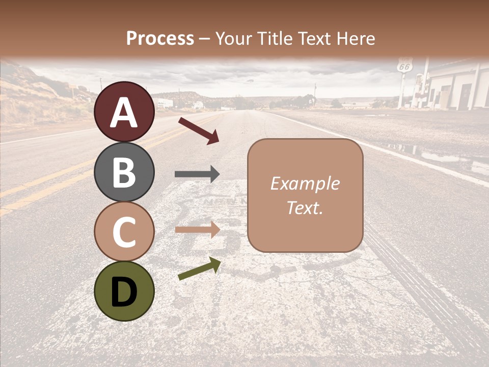Road Shield American PowerPoint Template
