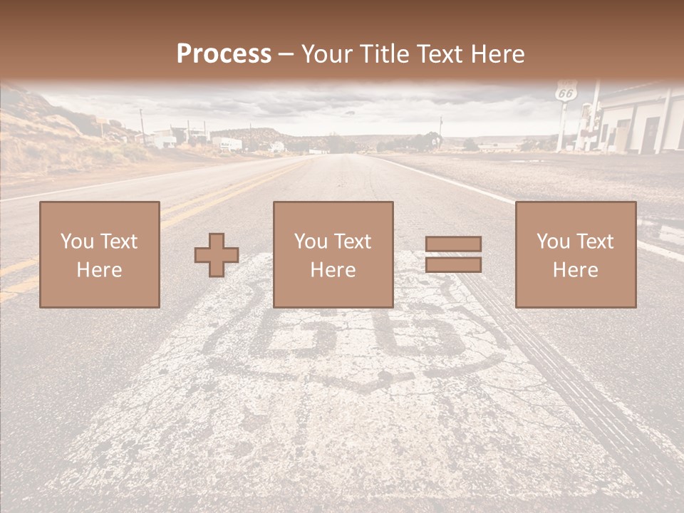 Road Shield American PowerPoint Template