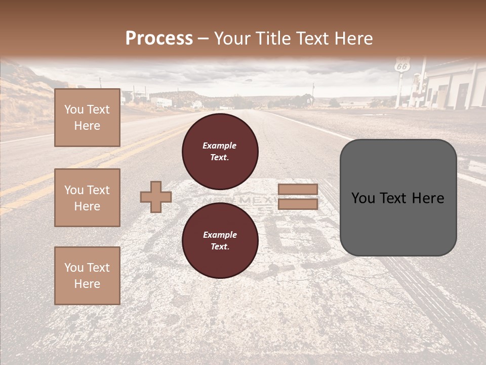 Road Shield American PowerPoint Template