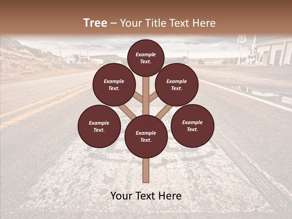 Road Shield American PowerPoint Template