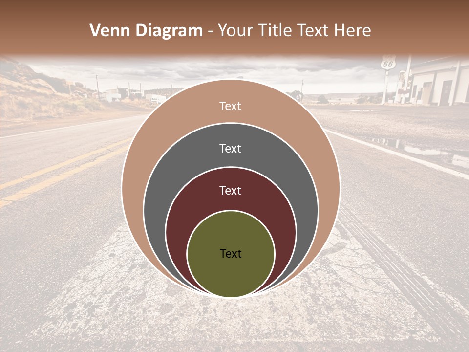 Road Shield American PowerPoint Template