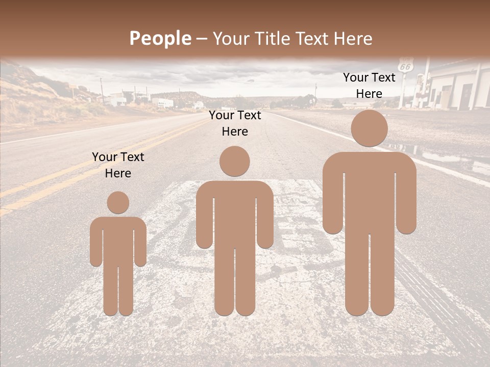 Road Shield American PowerPoint Template