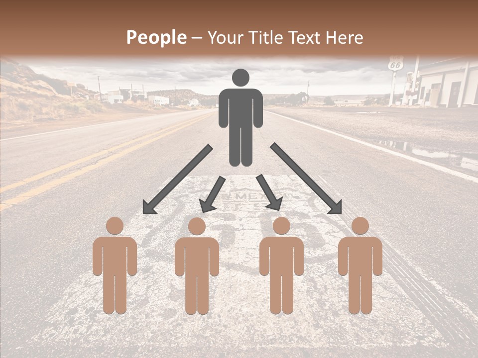 Road Shield American PowerPoint Template