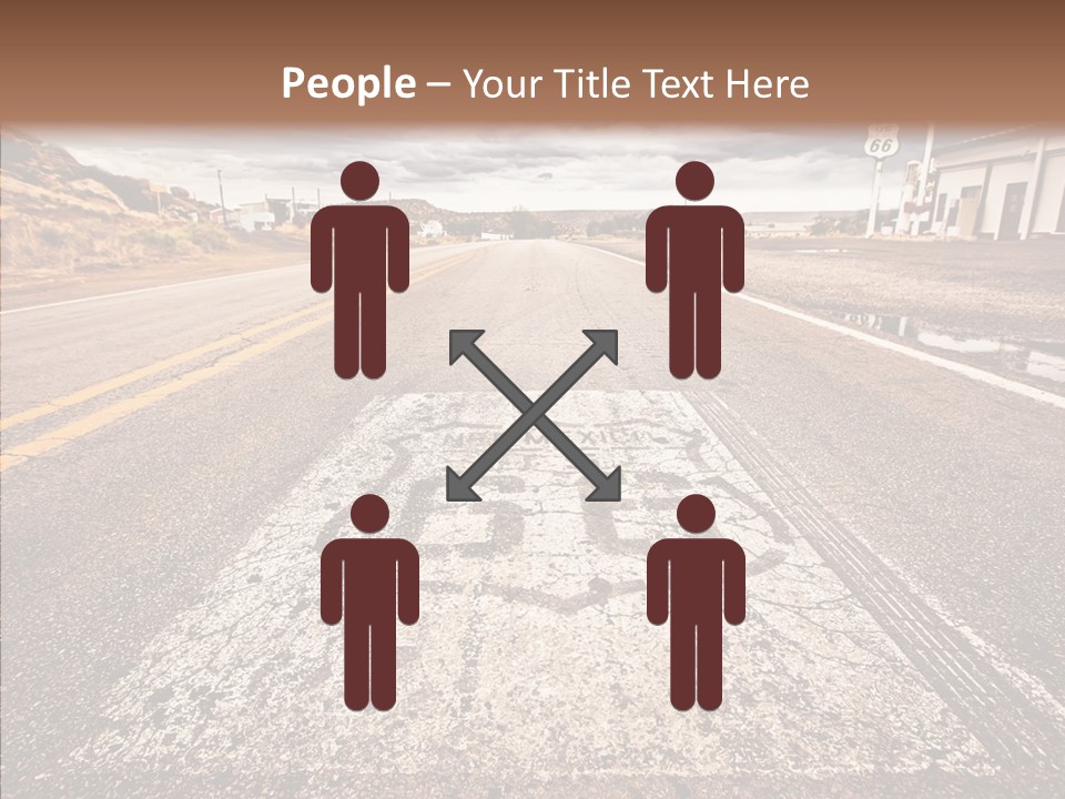 Road Shield American PowerPoint Template