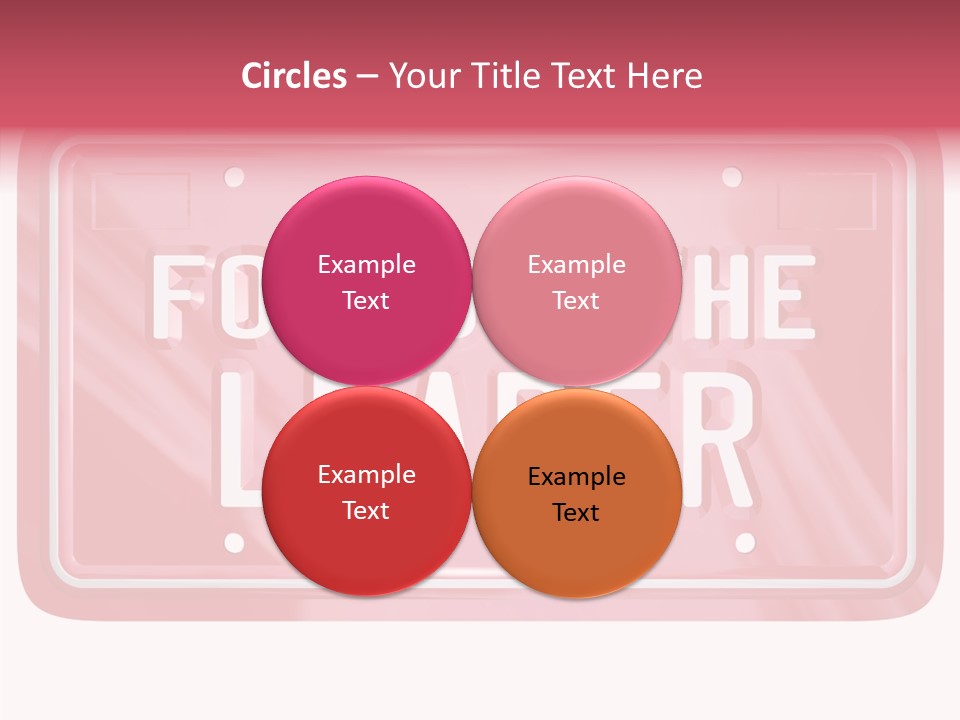 Plate Leadership Licence PowerPoint Template