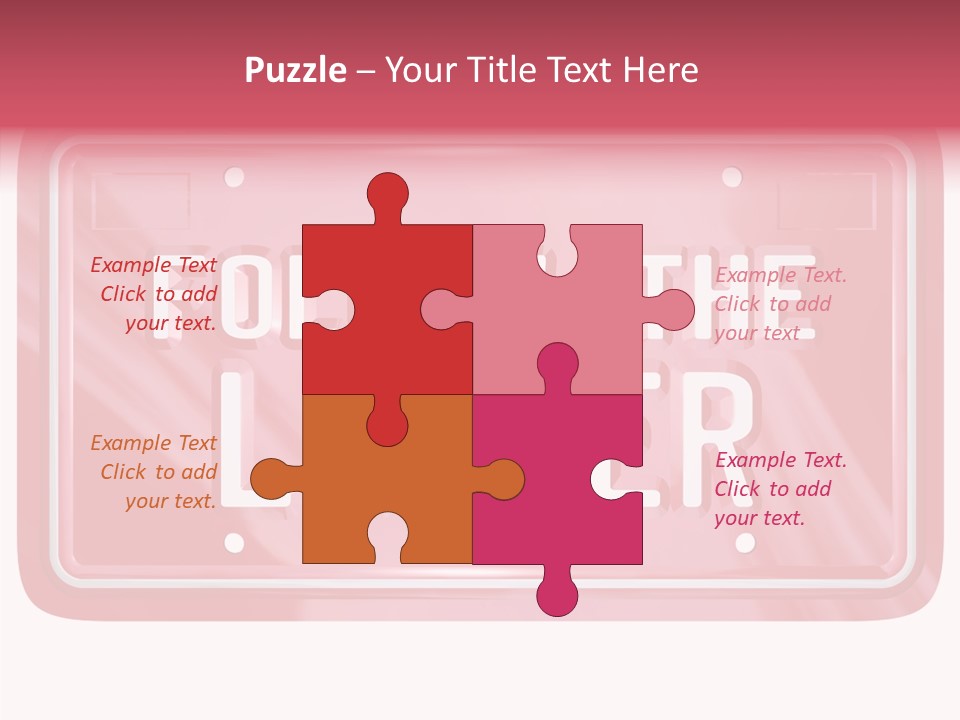 Plate Leadership Licence PowerPoint Template