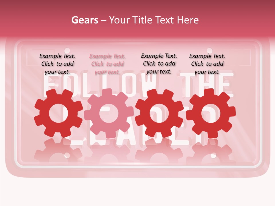 Plate Leadership Licence PowerPoint Template