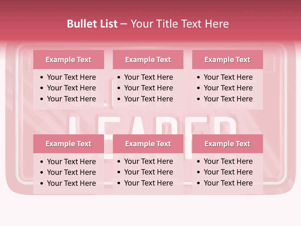 Plate Leadership Licence PowerPoint Template