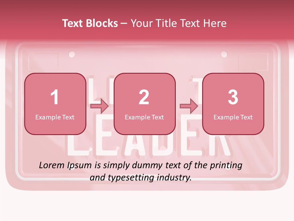 Plate Leadership Licence PowerPoint Template