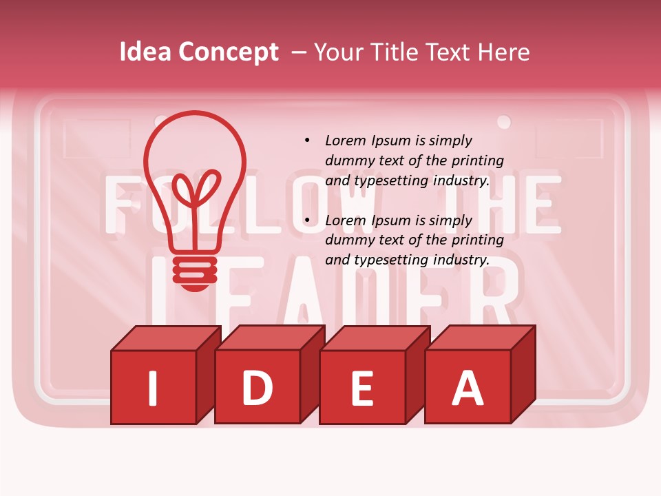 Plate Leadership Licence PowerPoint Template