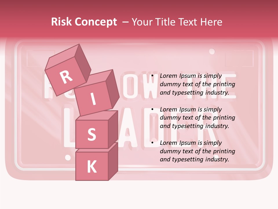 Plate Leadership Licence PowerPoint Template