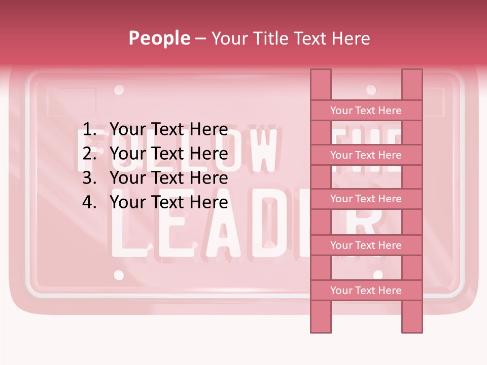 Plate Leadership Licence PowerPoint Template