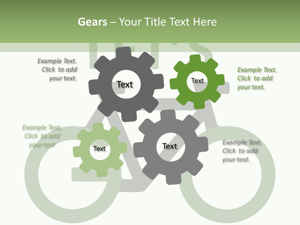 White Care Plant PowerPoint Template