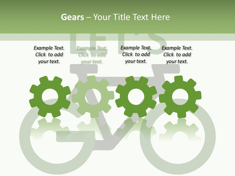 White Care Plant PowerPoint Template