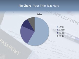 Passport Foreign Text PowerPoint Template