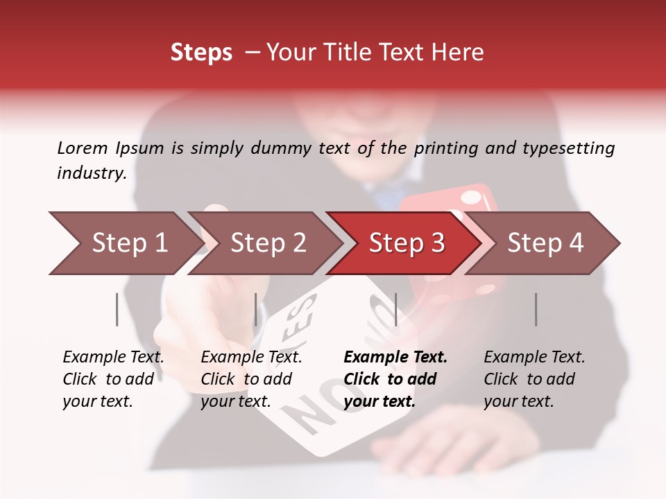 Fun Gambling Plastic PowerPoint Template