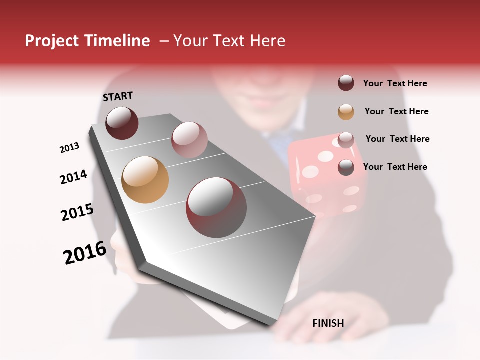 Fun Gambling Plastic PowerPoint Template