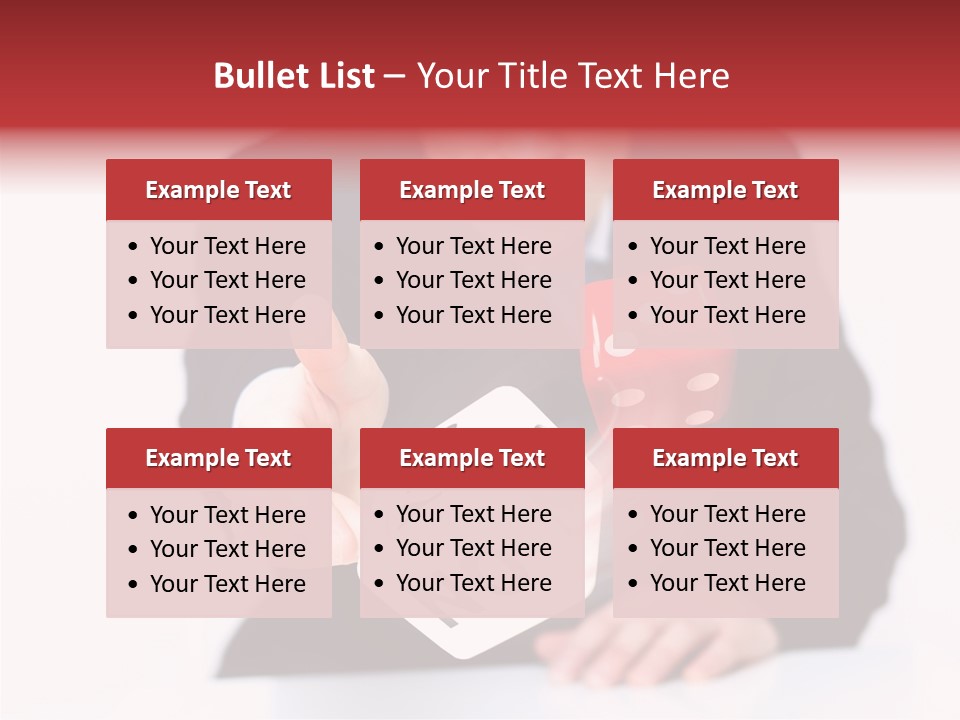Fun Gambling Plastic PowerPoint Template