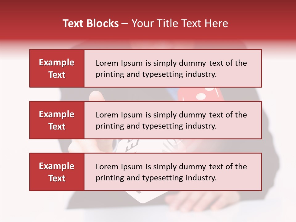 Fun Gambling Plastic PowerPoint Template