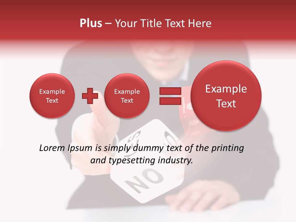 Fun Gambling Plastic PowerPoint Template