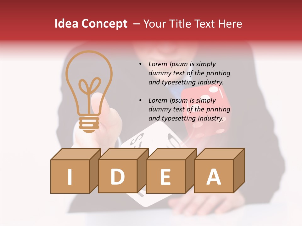 Fun Gambling Plastic PowerPoint Template