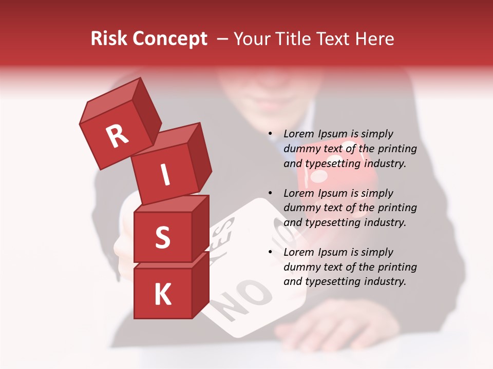 Fun Gambling Plastic PowerPoint Template