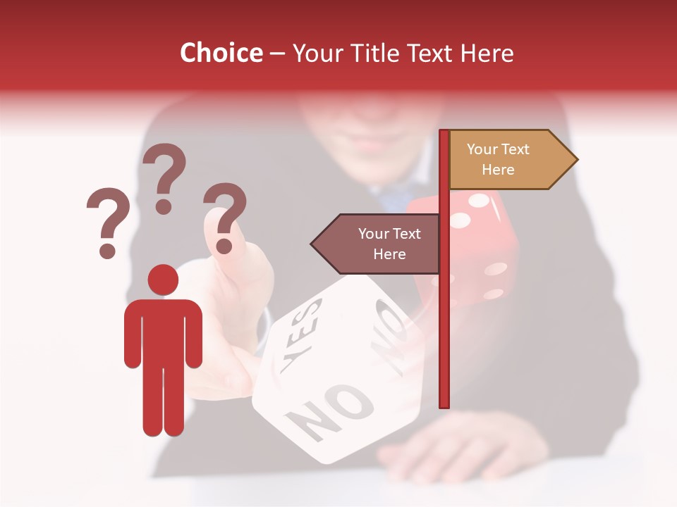 Fun Gambling Plastic PowerPoint Template