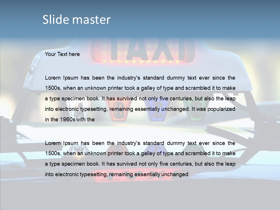 Sign Counter Luminous PowerPoint Template