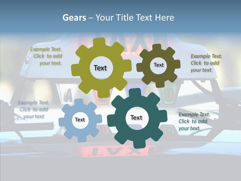 Sign Counter Luminous PowerPoint Template