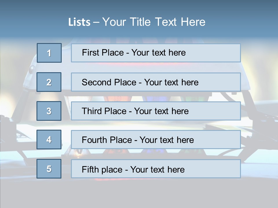 Sign Counter Luminous PowerPoint Template