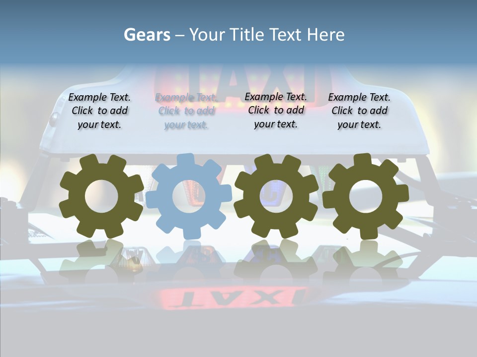 Sign Counter Luminous PowerPoint Template