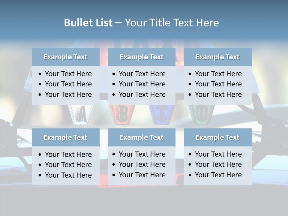Sign Counter Luminous PowerPoint Template