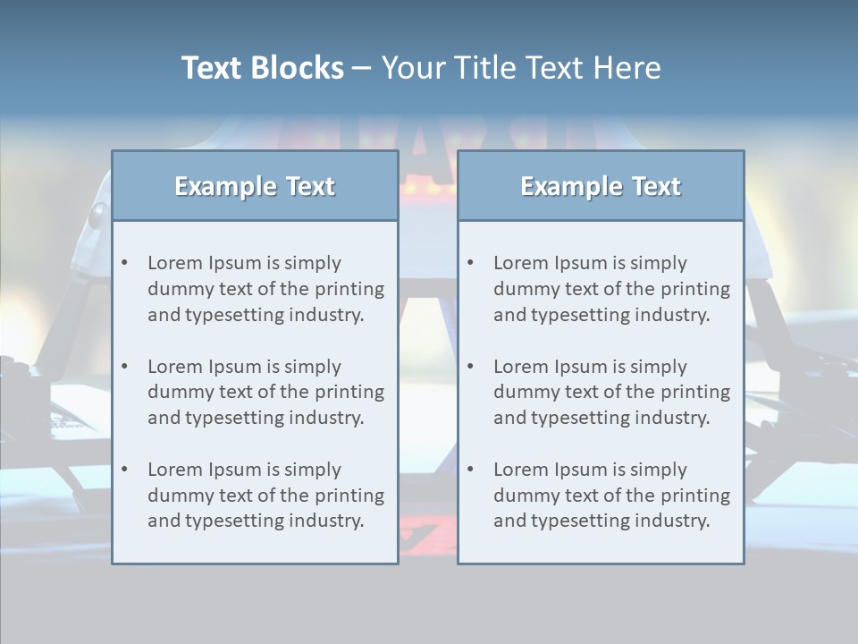 Sign Counter Luminous PowerPoint Template