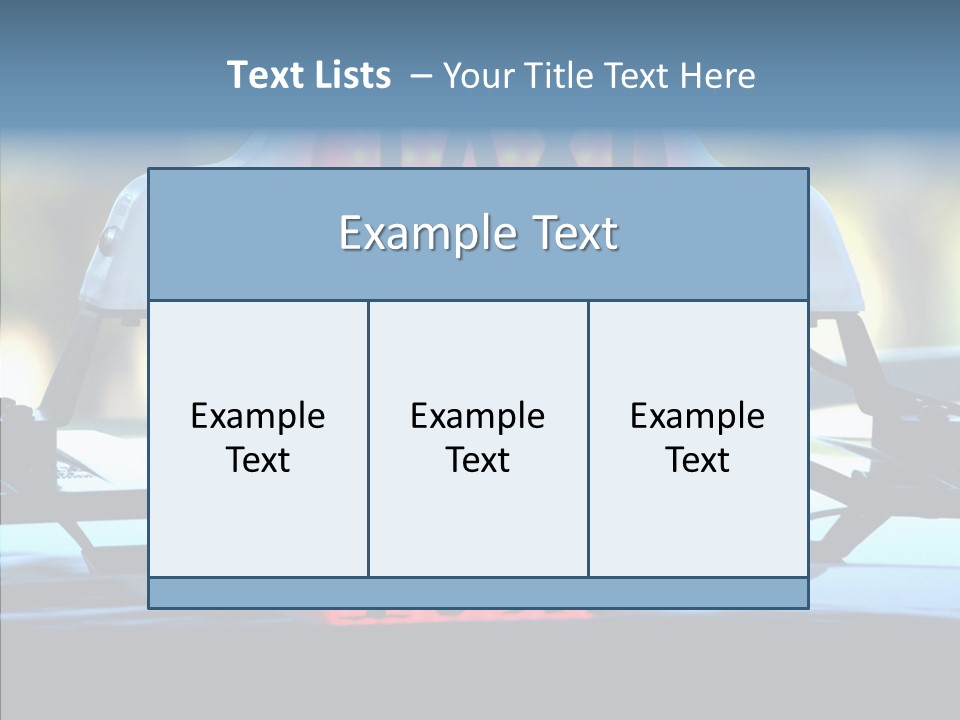 Sign Counter Luminous PowerPoint Template
