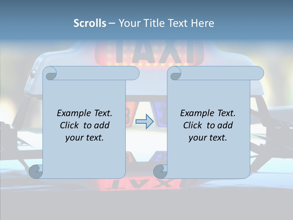 Sign Counter Luminous PowerPoint Template