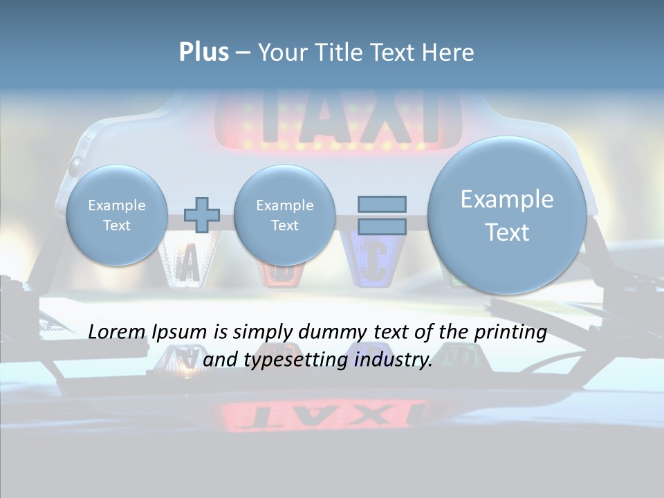 Sign Counter Luminous PowerPoint Template