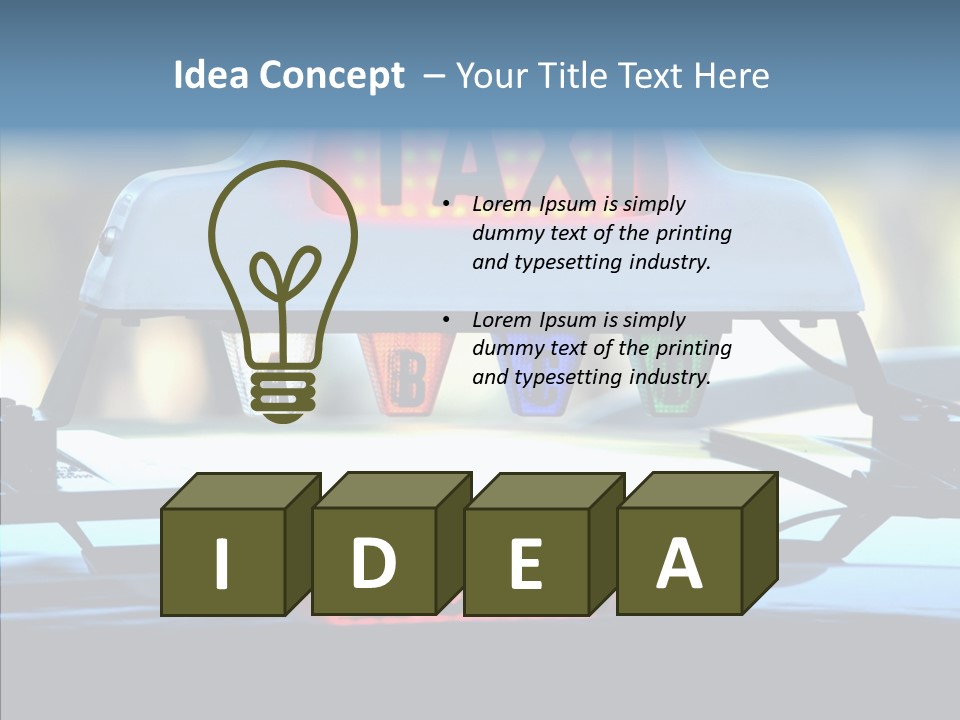 Sign Counter Luminous PowerPoint Template