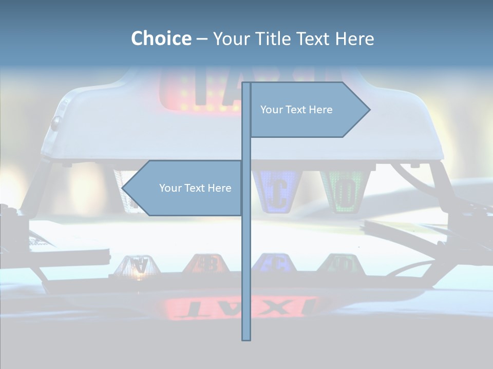 Sign Counter Luminous PowerPoint Template